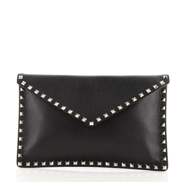 Valentino Rockstud Envelope Clutch Leather Medium