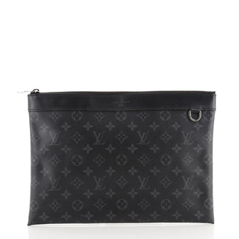 Louis Vuitton Discovery Pochette Monogram Eclipse Canvas GM