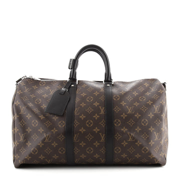 Louis Vuitton Keepall Bandouliere Bag Macassar Monogram Canvas 45