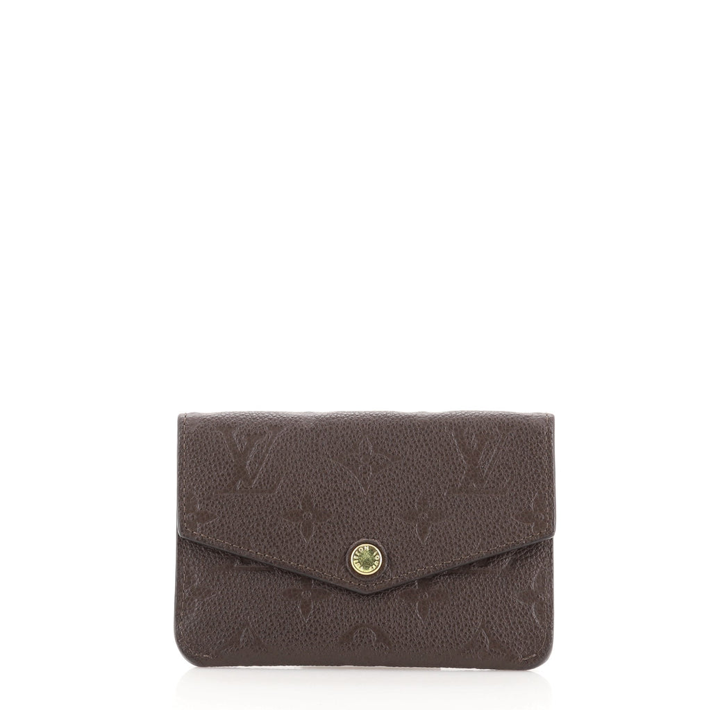 Louis Vuitton Key Pouch Monogram Empreinte Leather Brown 775403