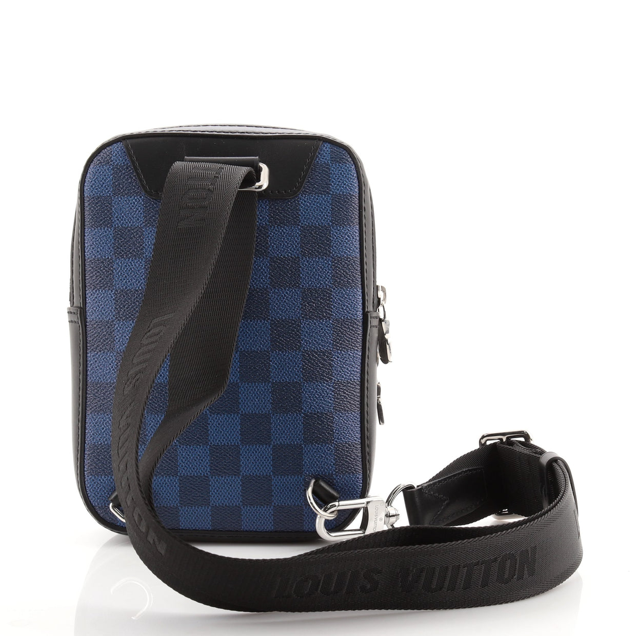 Louis Vuitton Amazone Sling Bag Limited Edition Damier Graphite 3D Blue