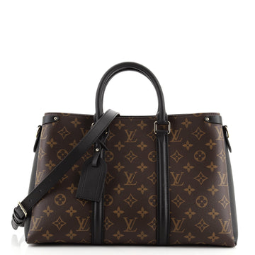 Louis Vuitton Soufflot Tote Monogram Canvas with Leather MM