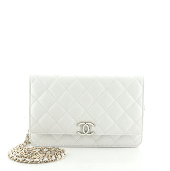 Chanel Wallet on Chain Quilted Caviar with Lacquered Metal