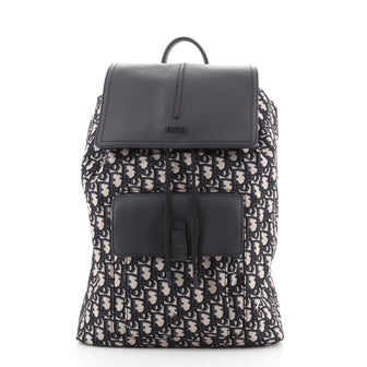 Christian Dior Motion Backpack Oblique Nylon with Leather Medium