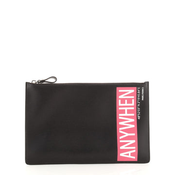Valentino Coordinates Zip Pouch Printed Leather Large