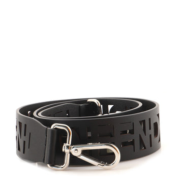 Fendi Logo Strap You Shoulder Strap Laser Cut Leather