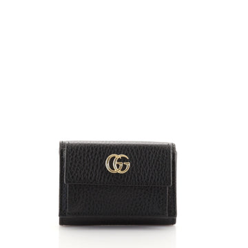 Gucci GG Marmont Trifold Wallet Leather Compact