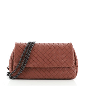 Bottega Veneta Expandable Chain Crossbody Bag Intrecciato Nappa Small