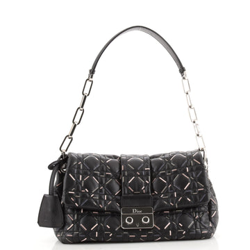 Christian Dior Miss Dior Flap Bag Printed Cannage Quilted Lambskin Medium