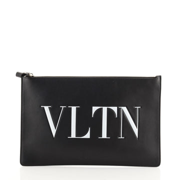 Valentino VLTN Zip Pouch Printed Leather