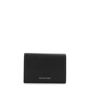 Balenciaga Trifold Wallet Leather Compact