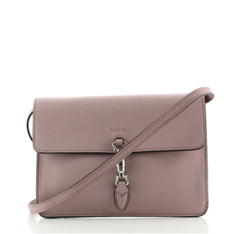 Gucci Jackie Soft Flap Shoulder Bag Leather