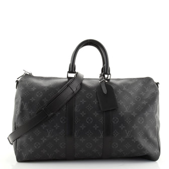 Louis Vuitton Keepall Bandouliere Bag Monogram Eclipse Canvas 45