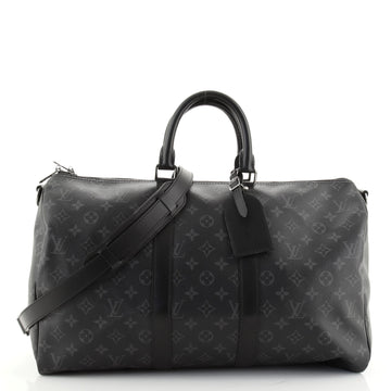 Louis Vuitton Keepall Bandouliere Bag Monogram Eclipse Canvas 45