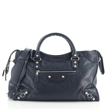 Balenciaga City Giant Studs Bag Leather Medium