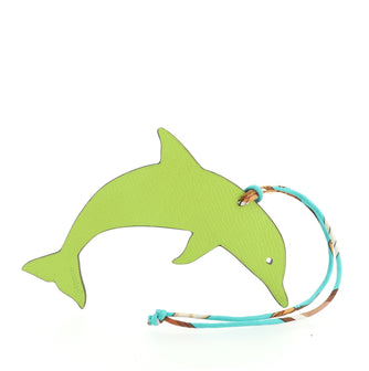 Hermes Petit H Dolphin Bag Charm Leather
