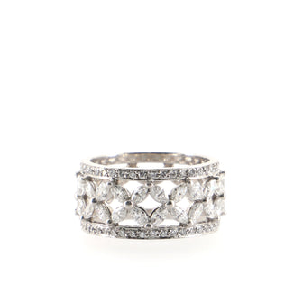 Tiffany & Co. Victoria Band Ring Platinum with Diamonds size 6.5