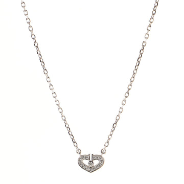 Cartier C Heart de Cartier Pendant Necklace 18K White Gold with Diamonds