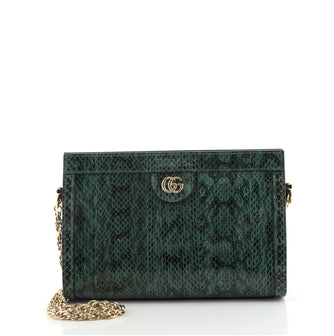 Gucci Ophidia Chain Shoulder Bag Snakeskin Small