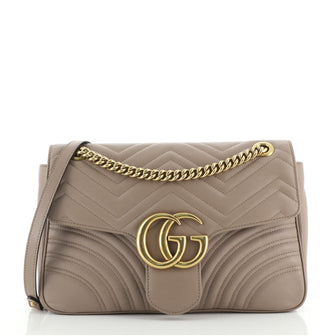 Gucci GG Marmont Flap Bag Matelasse Leather Medium
