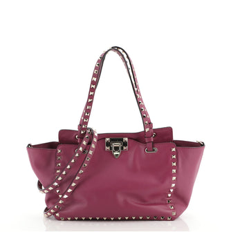 Valentino Rockstud Tote Soft Leather Small