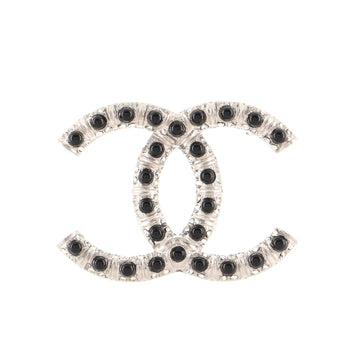 Chanel CC Brooch Metal with Cabochons