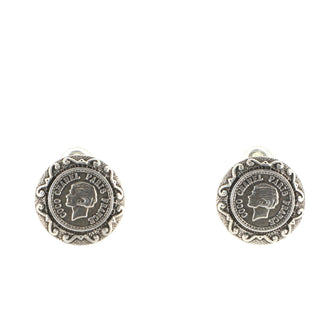 Chanel Coco Coin Clip-On Earrings Metal