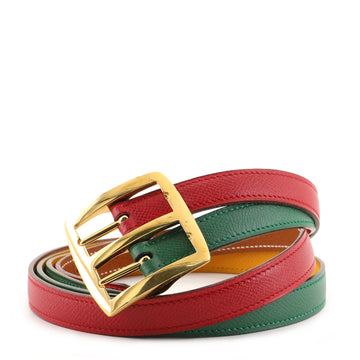 Hermes Double Strand Belt Leather Extra Wide