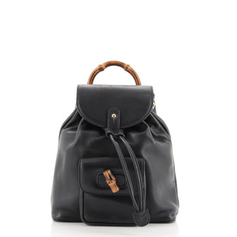 Gucci Vintage Bamboo Backpack Leather Mini
