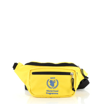 Balenciaga World Food Programme Waist Bag Embroidered Nylon
