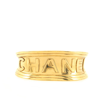 Chanel Vintage Logo Bangle Bracelet Metal