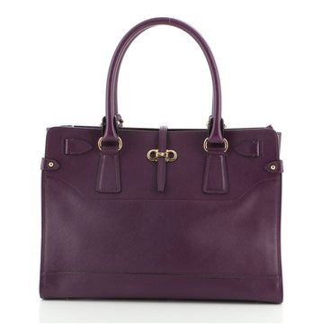 Salvatore Ferragamo Briana Tote Saffiano Leather Small