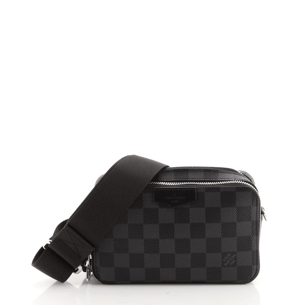 Louis Vuitton Alpha wearable wallet bag in blue and graphite damier -  DOWNTOWN UPTOWN Genève
