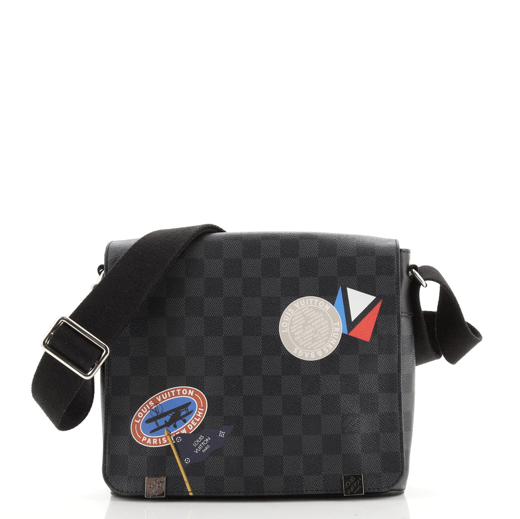 Louis Vuitton District NM Messenger Bag Damier Graphite PM Black 221769282