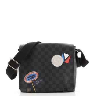 Louis Vuitton Superb Messenger District MM in custom Prince the legend  checkered graphite canvas by PatBo Grey Leather Cloth ref.263975 - Joli  Closet
