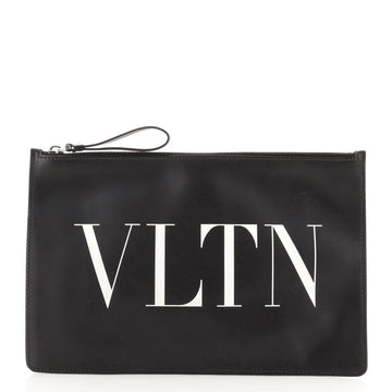Valentino VLTN Zip Pouch Printed Leather