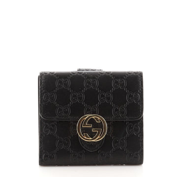 Gucci Icon French Wallet Guccissima Leather Compact