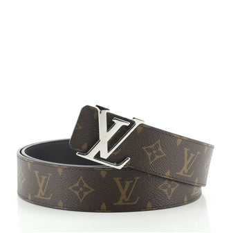 Louis Vuitton LV Initiales Reversible Belt Monogram Canvas and Leather Wide
