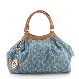 Gucci Sukey Tote GG Denim Medium