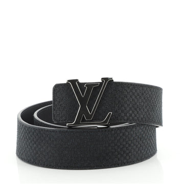Louis Vuitton LV Initiales Belt Mini Damier Suede and Leather Wide