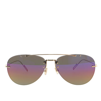 Christian Dior Homme Rainbow Chroma 1 Aviator Sunglasses Metal