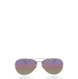 Christian Dior Homme Rainbow Chroma 1 Aviator Sunglasses Metal