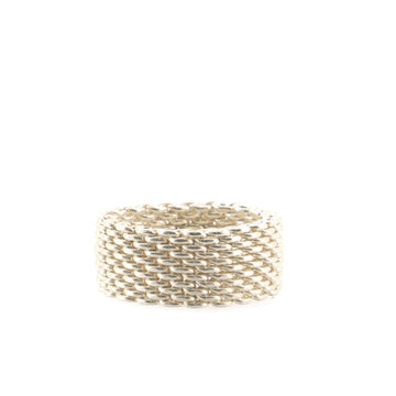 Tiffany & Co. Somerset Ring Sterling Silver Wide