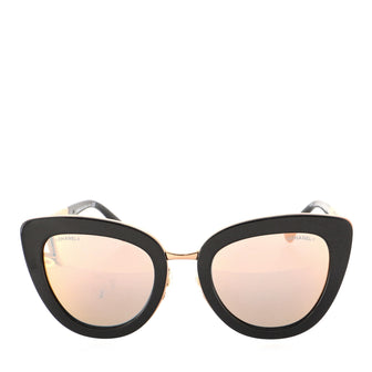 Chanel Cat Eye Sunglasses Acetate with Metal