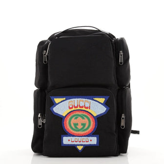 Gucci 80's Patch Backpack Nylon Large