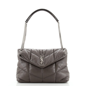 Saint Laurent LouLou Puffer Shoulder Bag Quilted Leather Small