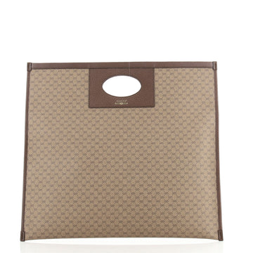 Gucci Square Cut Out Handle Tote Mini GG Coated Canvas
