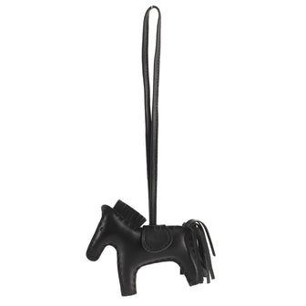 Hermes So Black GriGri Rodeo Bag Charm Leather PM