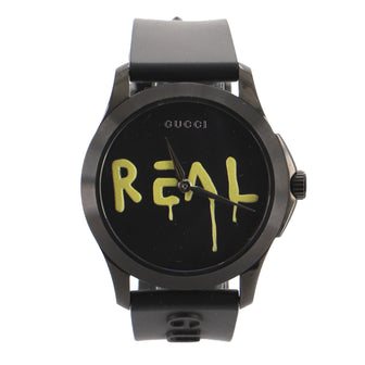 G-Timeless Ghost Quartz Watch PVD Stainless Steel and Rubber 38