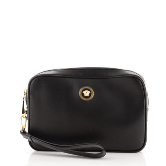 Versace Medusa Wristlet Pouch Leather Large